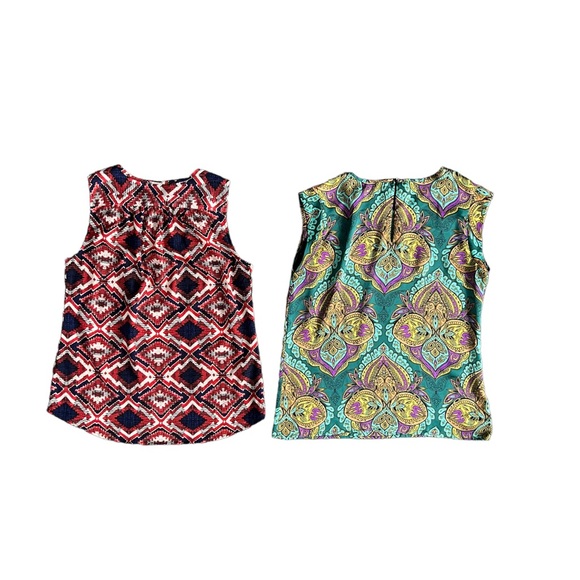 Kenar & The Limited Two Tops Sleeveless Pullover Casual Loose Fit Blouse EUC M - Picture 2 of 8